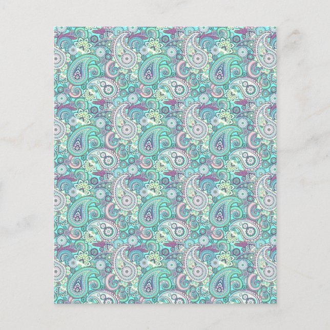 Lámina paisley acuático (Anverso)