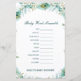 Lámina Palabra de bebé editable con respuesta