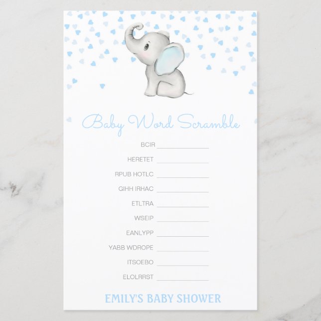 Lámina Palabra de bebé editable con respuesta (Anverso)