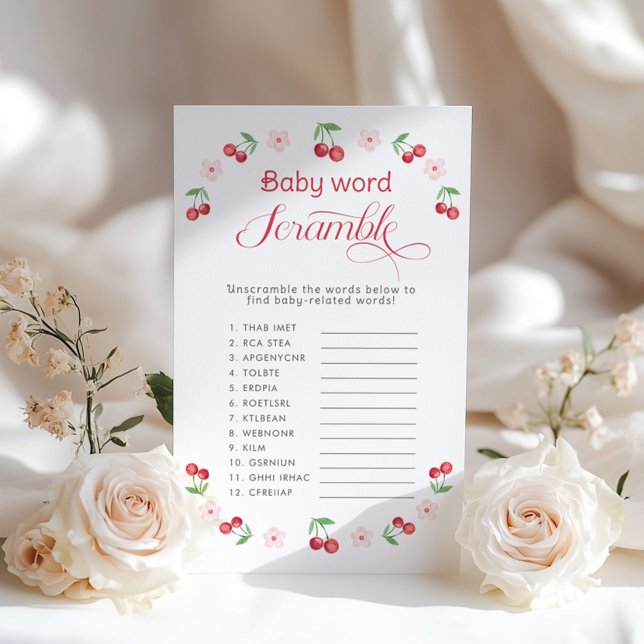 Lámina Palabra de bebé Scramble Cherry en el juego de la  (Subido por el creador)