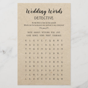 Lámina Palabras bodas Buscar Juego de mesa Caligrafía Rús