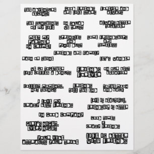 Lámina Palabras cortadas Amar las citas del libro de text