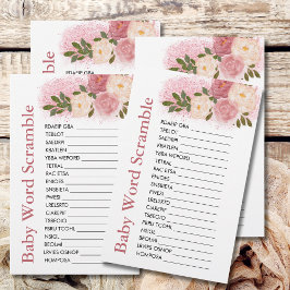 Lámina Palabras De Bebé Scramble Glitz Y Brillante De Pur