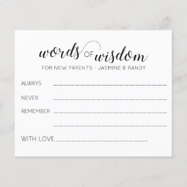 Lámina Palabras de sabiduría Los nuevos padres asesoran a