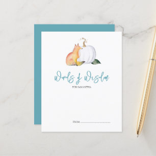 Lámina Palabras de Wisdom Advice Fall Pumpkin Fox