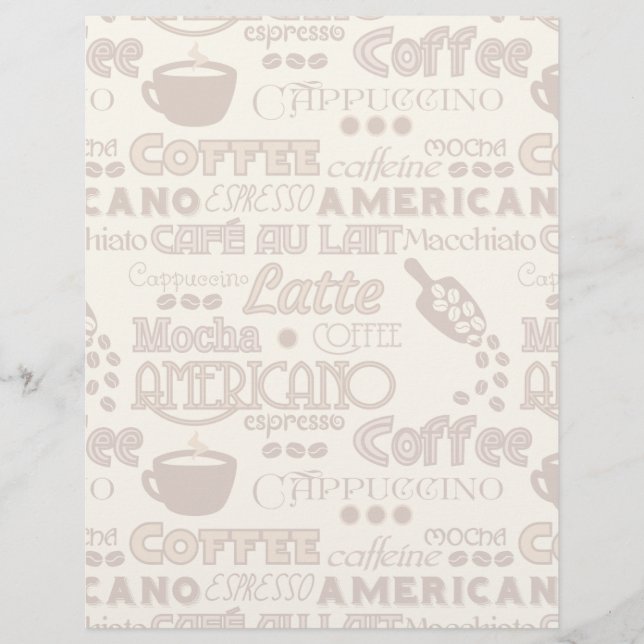 Lámina Palabras del café (Anverso)