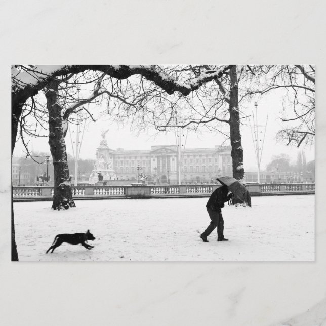 Lámina Palacio de Buckingham Londres Inglaterra (Anverso)