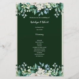 Lámina Paleta de acuarela verde de Boda de amor