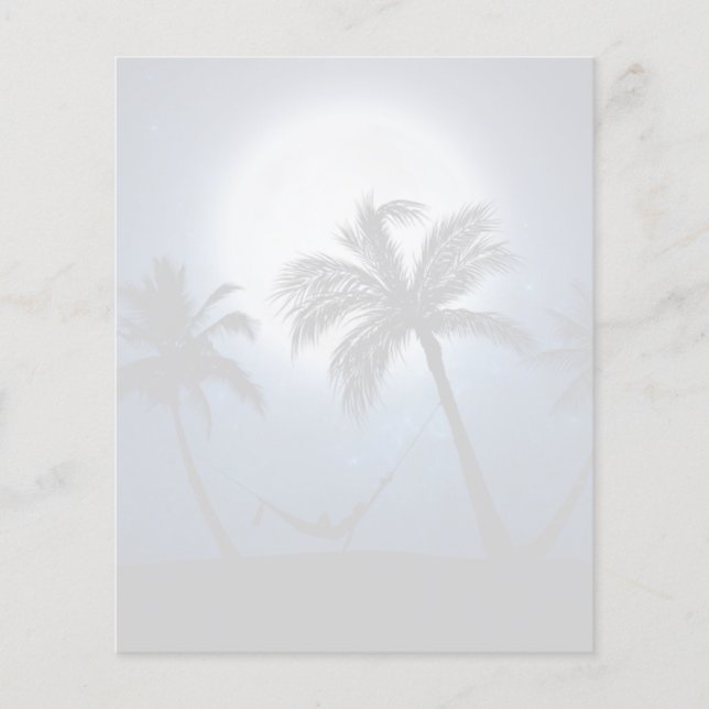 Lámina Palmeras bajo la luz de la luna (Anverso)
