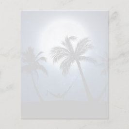 Lámina Palmeras bajo la luz de la luna