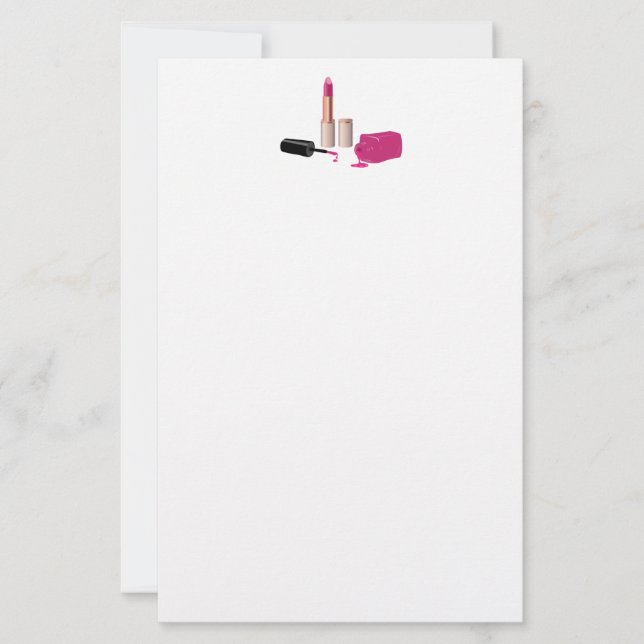 Lámina Palo de labios de glam rosado y belleza polaca de  (Anverso)