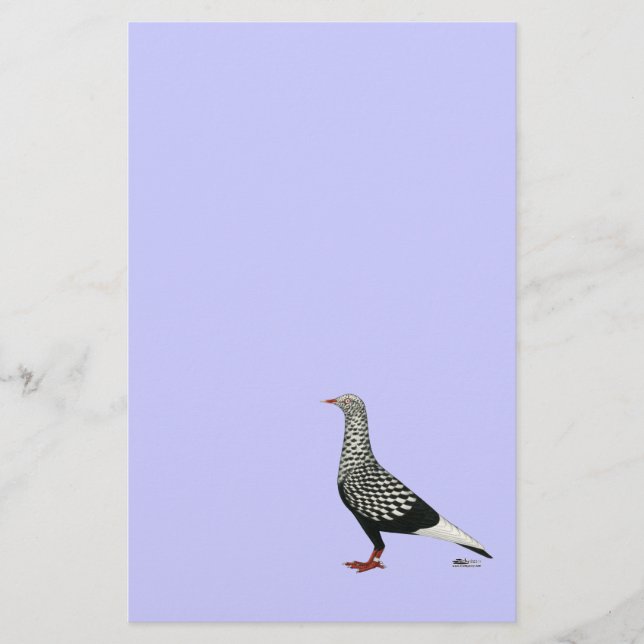 Lámina Paloma jonera voladora (Anverso)