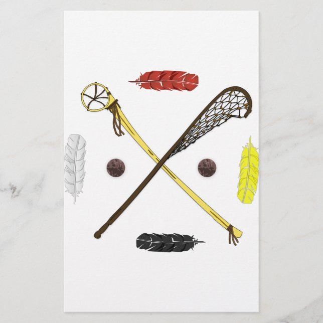 Lámina Palos tradicionales de Lacrosse (Anverso)
