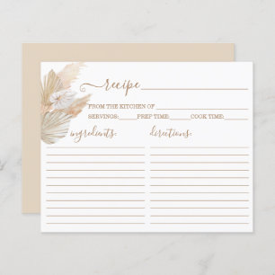 Lámina Pampas Grass Boho Receta