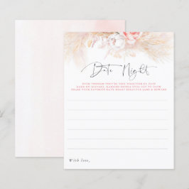 Lámina Pampas Grass Pink Floral Date Ideas nocturnas