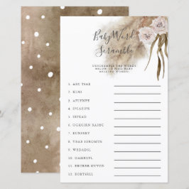 Lámina Pampas Rosadas Caza De Palabras De Bebé