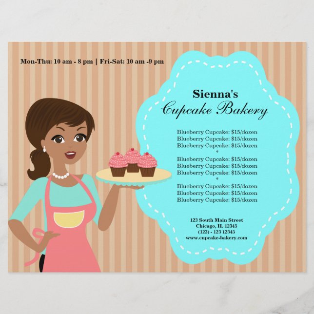 Lámina Panadería Cupcake (Anverso)