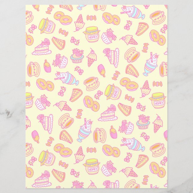 Lámina Panadería dulce y bebidas Amarillo (Anverso)