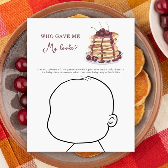 Lámina Pancakes baby ducha ¿Quién me dio mi apariencia? (Subido por el creador)