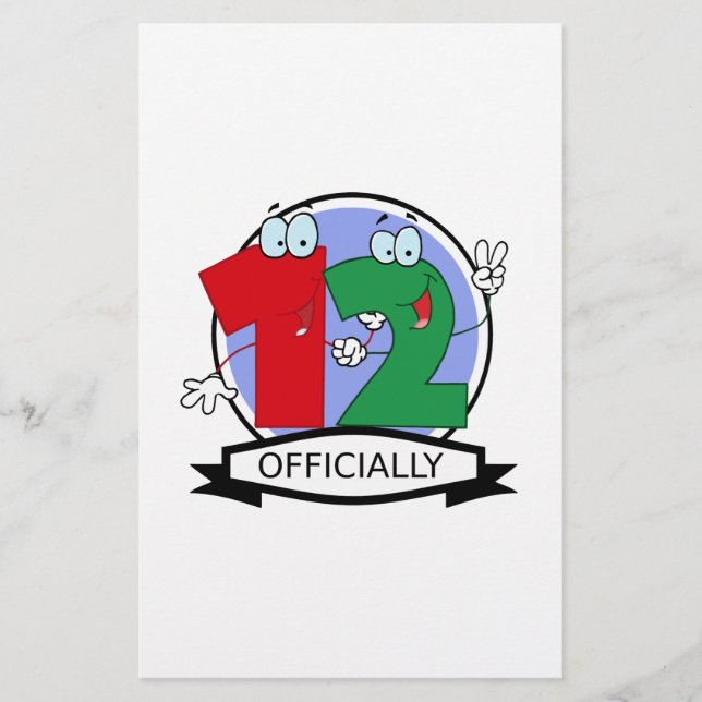 Lámina Pancarta oficial de cumpleaños 12 (Anverso)