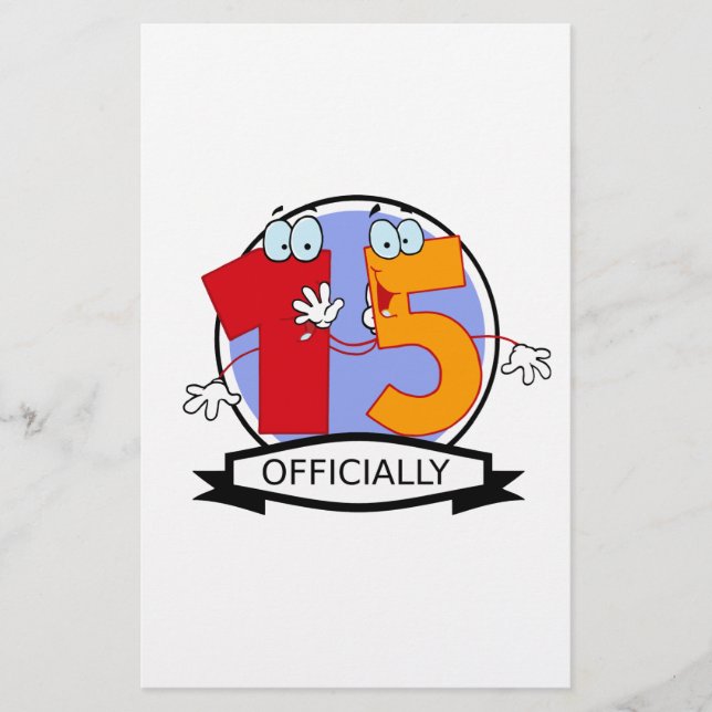 Lámina Pancarta oficial de cumpleaños 15 (Anverso)