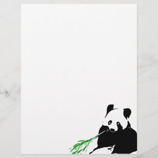 Lámina Panda comiendo Bamboo