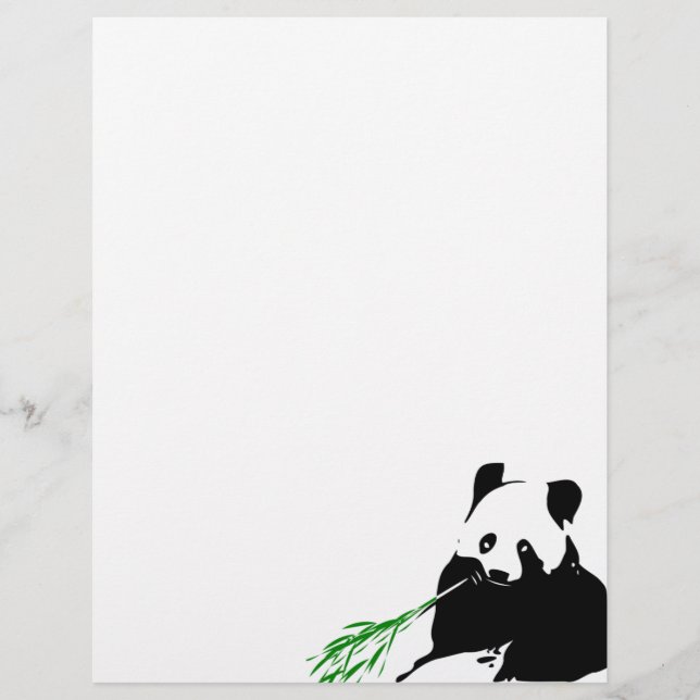 Lámina Panda comiendo Bamboo (Anverso)
