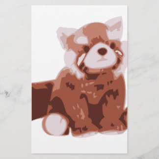 Lámina Panda rojo