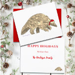 Lámina Pangolin Cute Santa Especie Amenazada Presupuesto<br><div class="desc">El pangolín es una especie en peligro de extinción debido al tráfico ilegal de animales. Esta es una oportunidad para resaltar a los Navidades este lindo y raro anteater. Este pangolín festivo de colores vivos muestra la intrincada armadura corporal del pangolín con un sombrero de Santa. Esta temporada de vacaciones...</div>