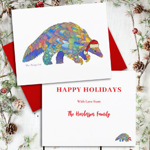 Lámina Pangolín de Navidad Especie Amenazada Lindo Presup