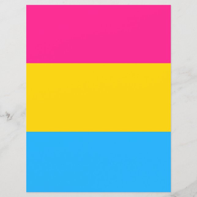Lámina Pansexual Flag Papier (Anverso)