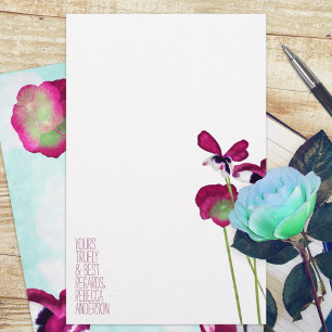 Lámina Pansies otoñales, Aqua, Estacionario Rosa, Violeta