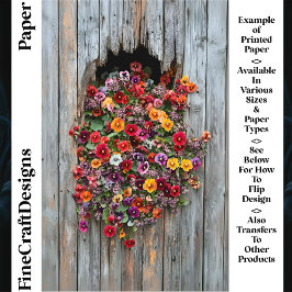 Lámina Pansies y flores silvestres alegres CL6 Papel de c