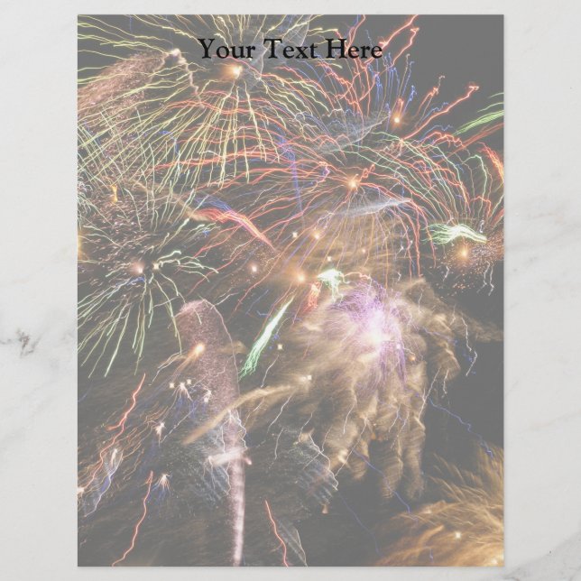 Lámina Pantalla de fuegos artificiales (Anverso)