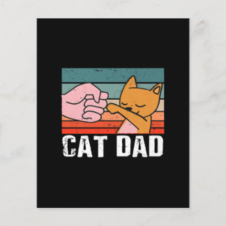 Lámina Papá gato | regalo del día del padre | Regalo Retr