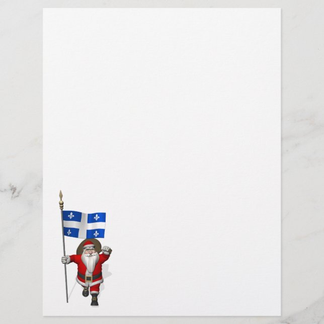 Lámina Papá Noel con el emblema de Québec CDN (Anverso)