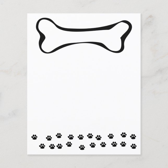 Lámina Papas de perro y huesos de perro (Anverso)