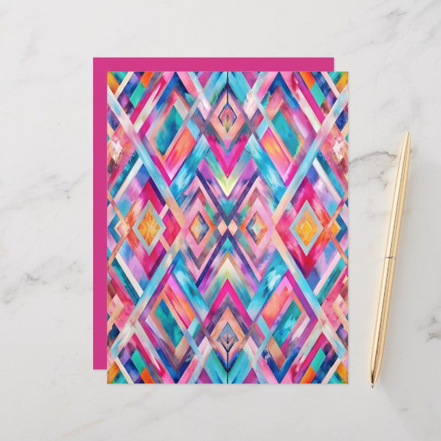 Lámina Papel abstracto de la libreta de raspones de un pa (Anverso/Reverso In Situ)