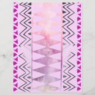 Lámina Papel abstracto morado y rosa para scrapbook