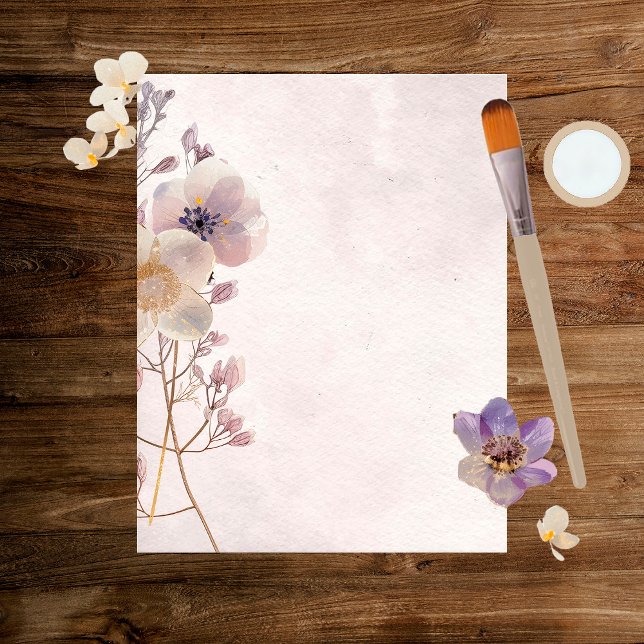 Lámina Papel acuarela Faye Floral Scrapbook (Subido por el creador)