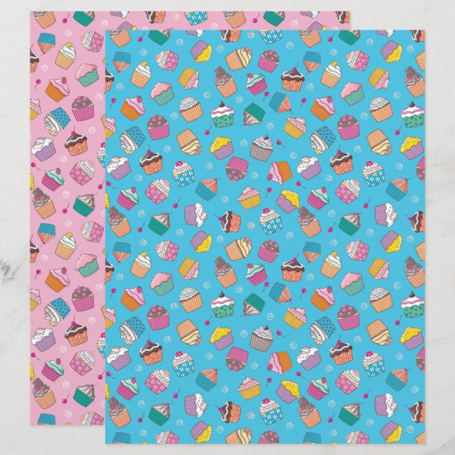 Lámina Papel artesanal de impresión de torta de torta, do (Anverso / Reverso)