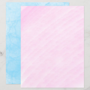 Lámina Papel azul veneciano de Stucco de arte rosa para l