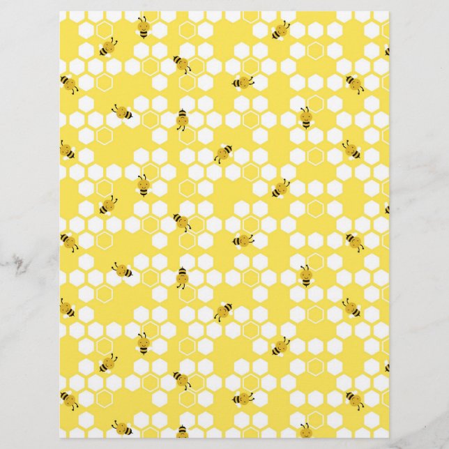 Lámina Papel Bumble Bee Scrapbook de doble cara (Anverso)
