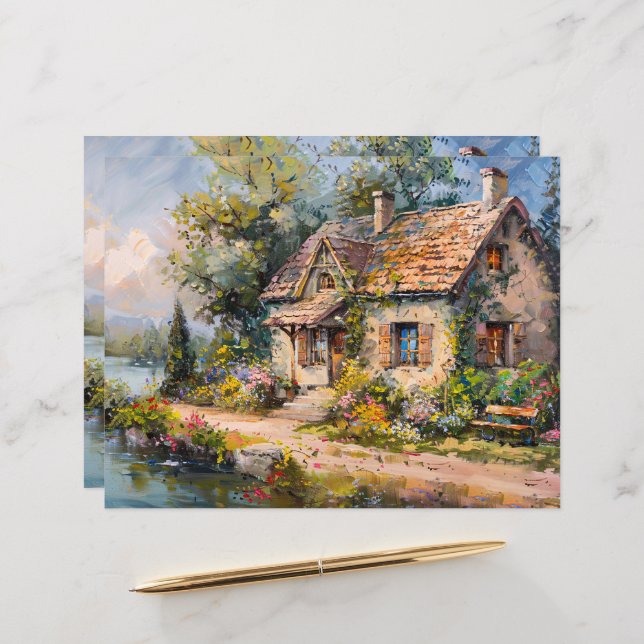 Lámina Papel caprichoso de la casa costera (Anverso/Reverso In Situ)