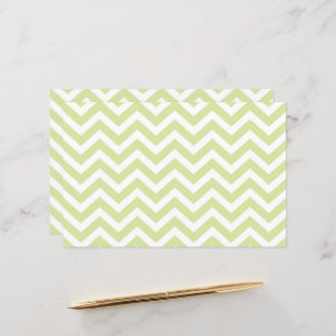 Lámina Papel Cartulina de Boda Verde Pastel y Chevron Bla
