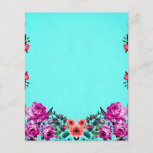 Papel color turquesa de los rosas rojo y morado