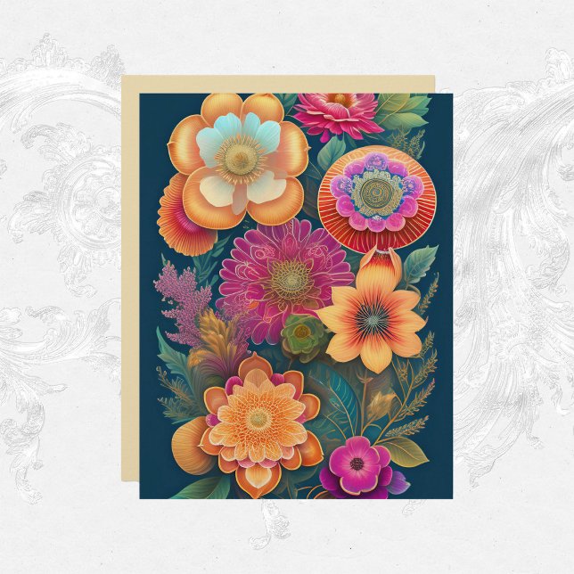 Lámina Papel colorido de carátula rosa Naranja de flores (Subido por el creador)