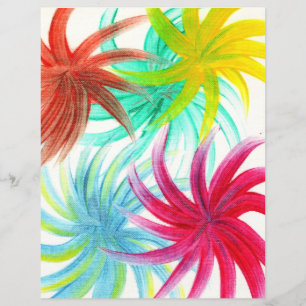 Lámina Papel colorido del libro de carátula de Swirls Scr