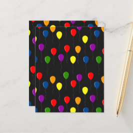 Lámina Papel colorido del libro de carátulas de los globo