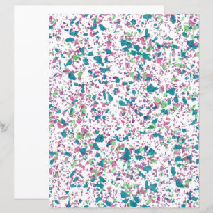 Lámina Papel colorido Funky Terrazzo Art Scrapbook